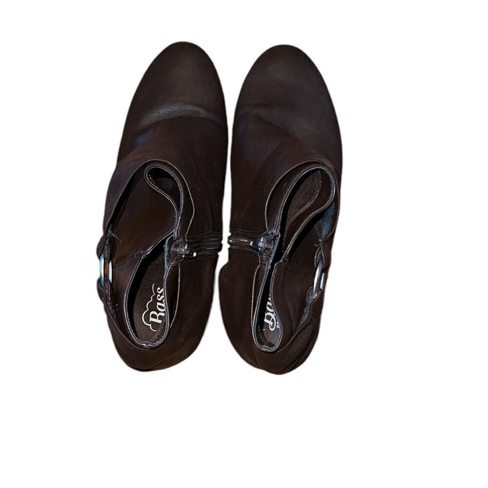 Bass Brown Leather Booties Size 8 M - Picture 2 of 6